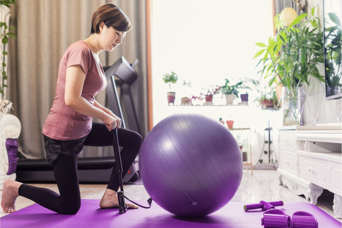 How To Inflate A Yoga Ball